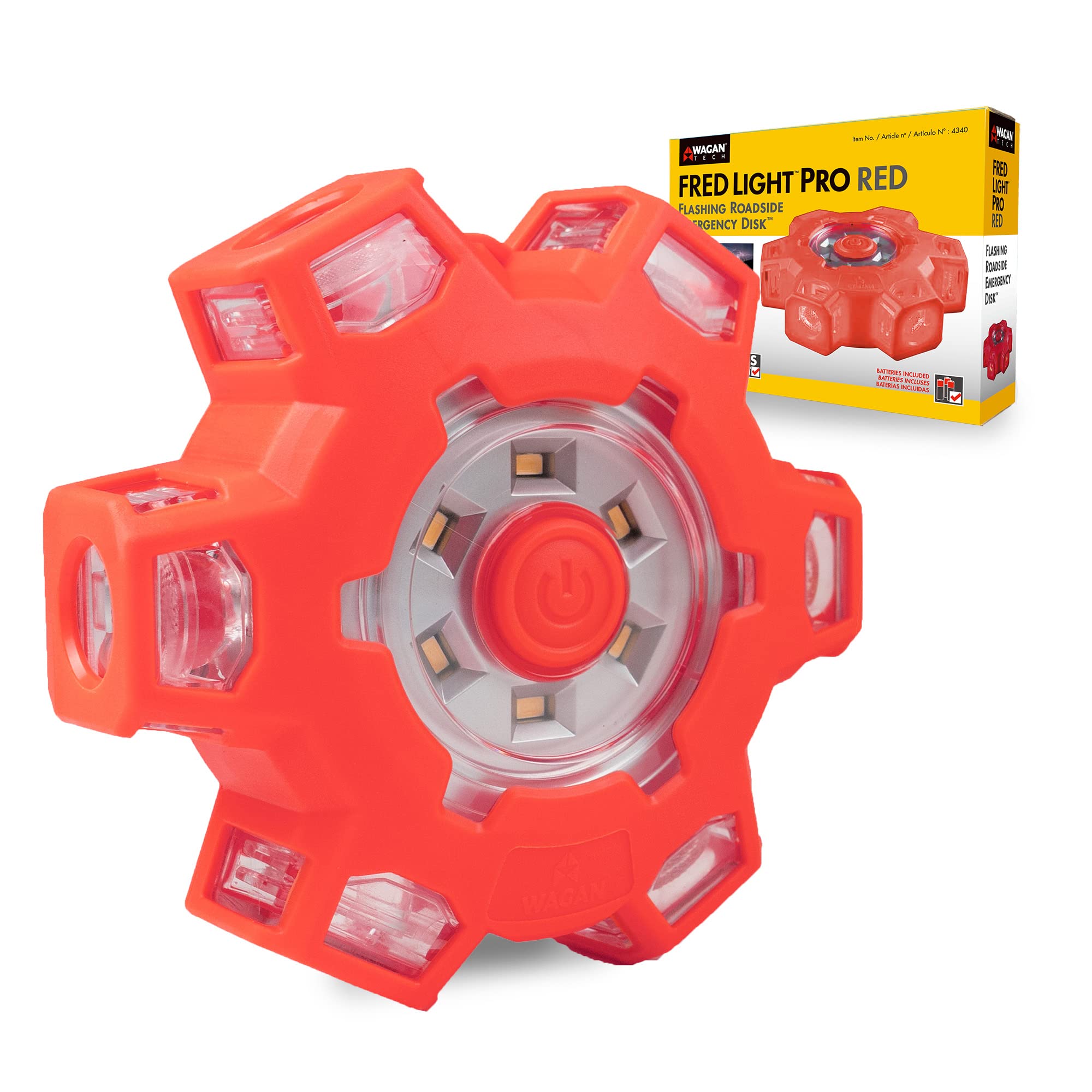 WAGAN Fred Flare LED Parpadeante Disco de Emergencia en Carretera