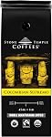 Stone Temple Coffees - Colombian Supremo, Whole Bean, Medium Roast, Certified USDA & COR Organic and Fair Trade, 100% Arabica Grade A, 1lb/454g Bag