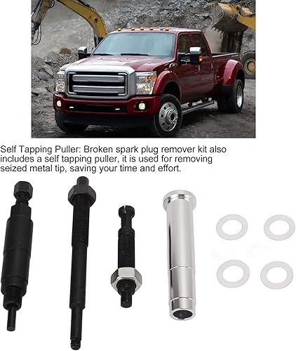 Miniatura 6 de Herramienta de extracción de bujías rotas, kit de removedor de bujías rotas 65700 ABS Metal para motores Triton 3 válvulas