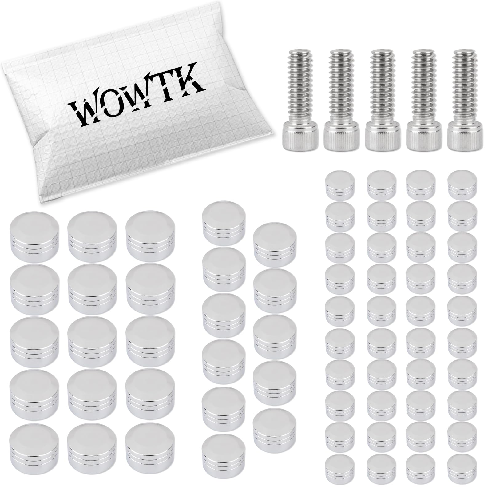 75X Engine Bolt Caps Cover Kit For Harley Road King Street Electra