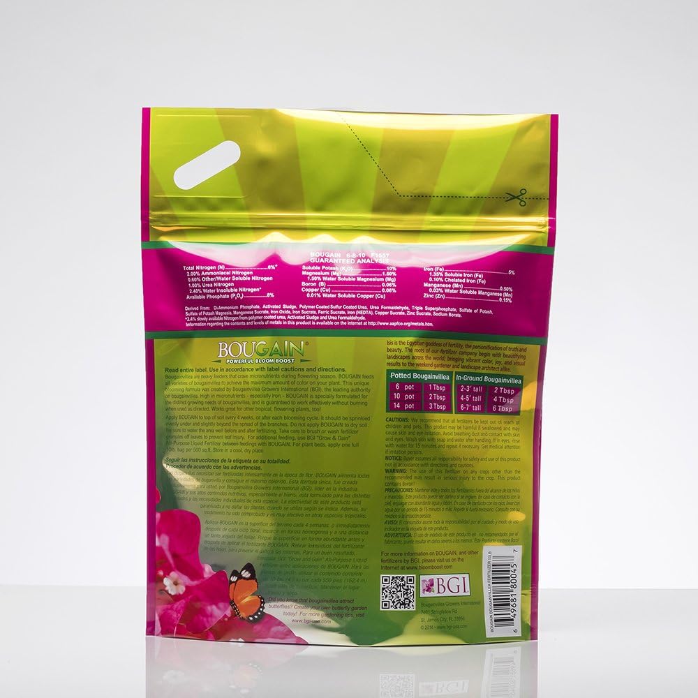 BGI Fertilizers BOUGAIN, Bougainvillea Fertilizer, 10lb Bag