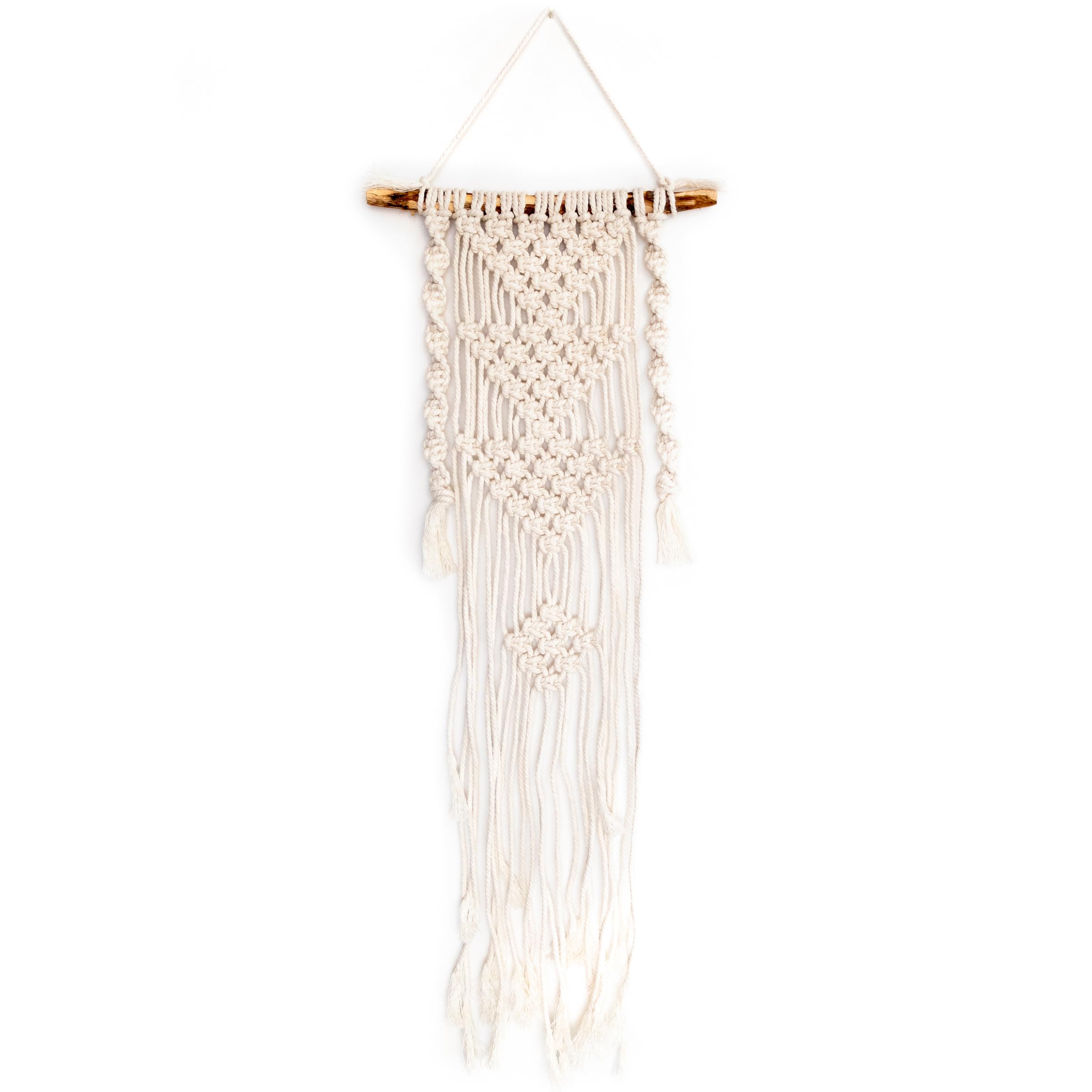 Solid Oak Small Format Macrame Kit-Three Triangles