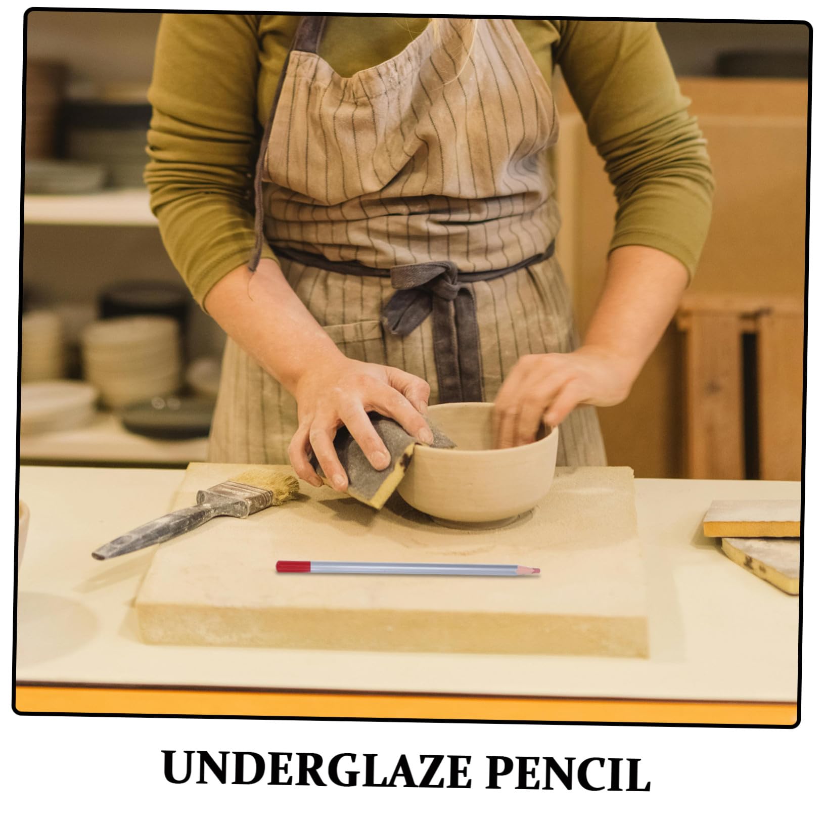NUOBESTY Ołówek Do Detali Podszkliwnych Markery Ceramiczne Kredki Kredowe Podszkliwne Pisaki Do Konturowania Rysowania Kredki Ceramiczne Kalkomanie Podszkliwne Ceramiki
