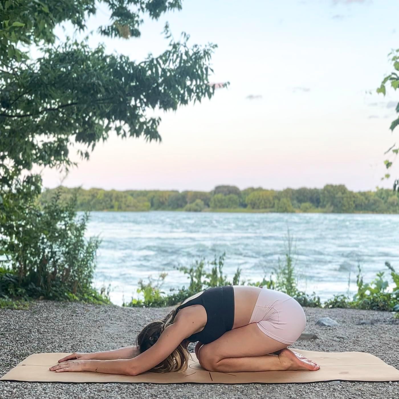 The Sun Mat 4mm Made With Cork And Recycled Natural Rubber • Yoga Mat