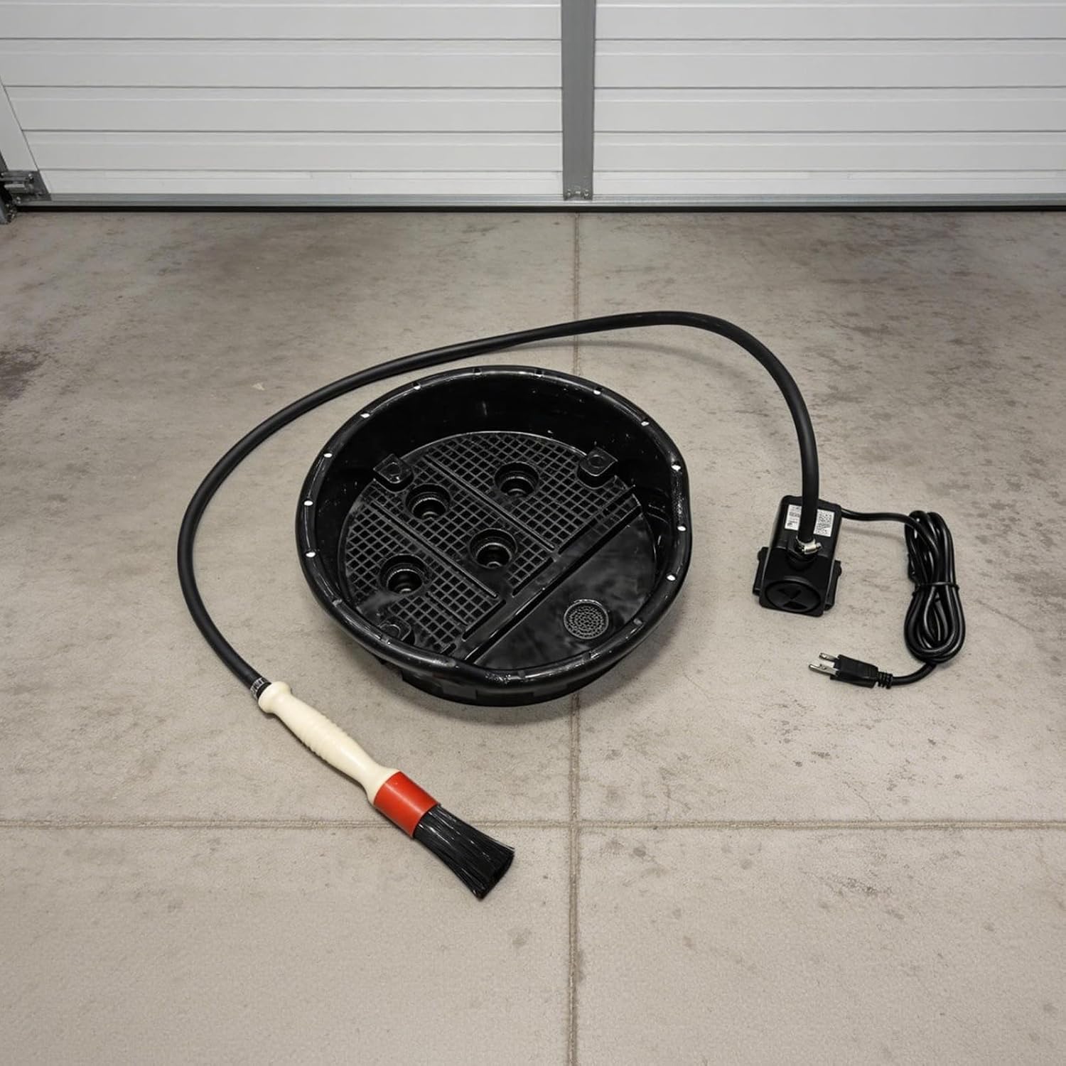 Jack Boss 5 Gallon Capacity Portable Plastic Automotive Parts Washer Cleaner to Degrease Small Parts and Tools 5 Gallon Capacity