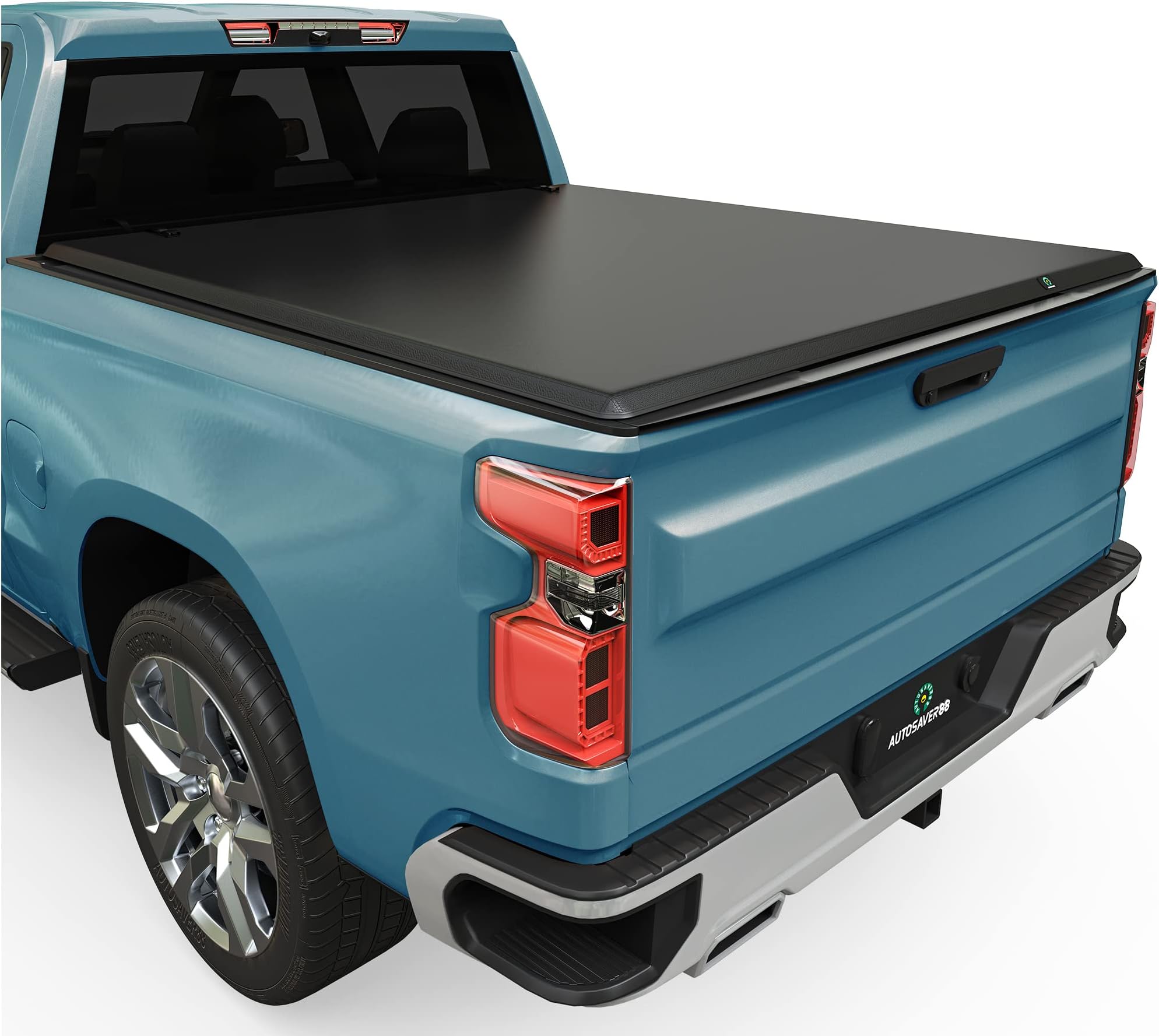 MIDOU AUTO Soft Roll Up Truck Bed Tonneau Cover Compatible