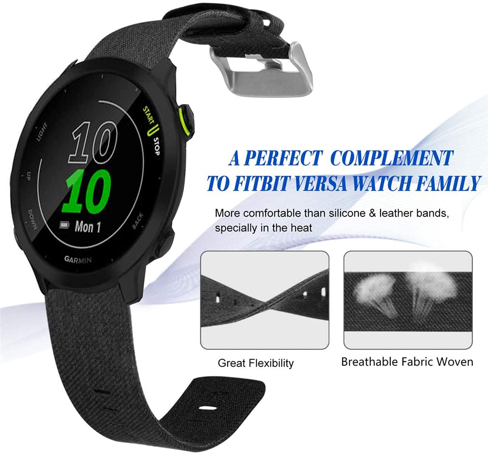 Giaogor Compatible for Garmin Forerunner 55 Band - Image 3
