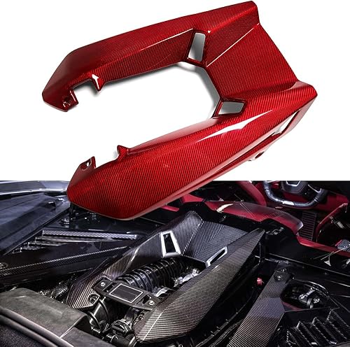 Cubierta seca del capó del motor de fibra de carbono para Chevy Corvette C8 Z06 Coupe solamente, panel de salida de entrada de aire del capó