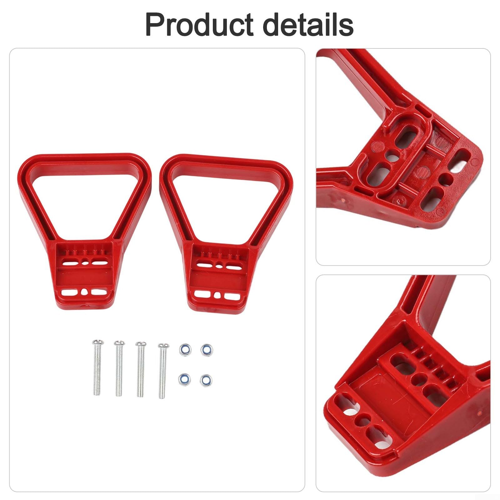 Gabelstapler-Stromanschluss-Griff, 120 A/175 A, 600 V, für Anderson-Stecker (175 A, rot), 2 Stück