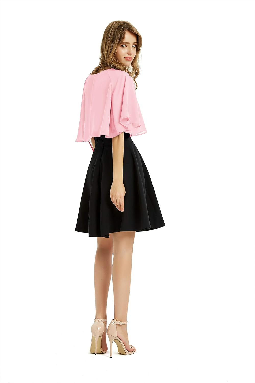 Women's Soft Chiffon Shawl Wraps Shrug for Evening Dress Wedding Cape Bolero Flapper Cover Up - Image 6