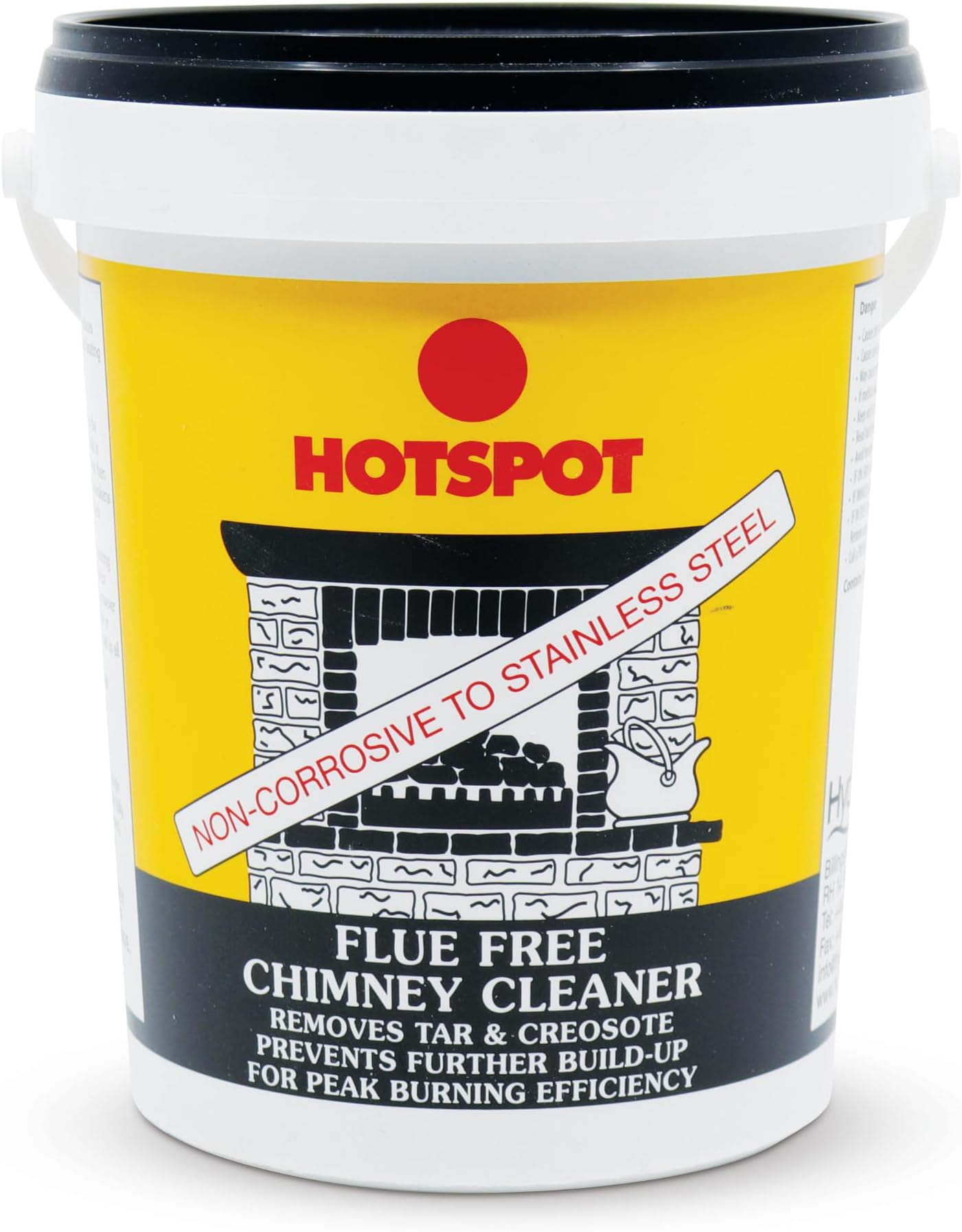 Hotspot Flue Free Chimney Cleaner 750g- – Powerful Soot & Tar Remover for Fireplaces & Stoves; Easy-to-Use Chimney Cleaning Aid for Improved Draw, Cleaner Burning & Home Heating Efficiency