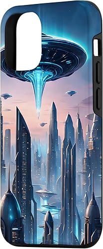 Miniatura 2 de iPhone 13 Pro Alien Abduction UFO Space Ship UAP Flying Saucer Case