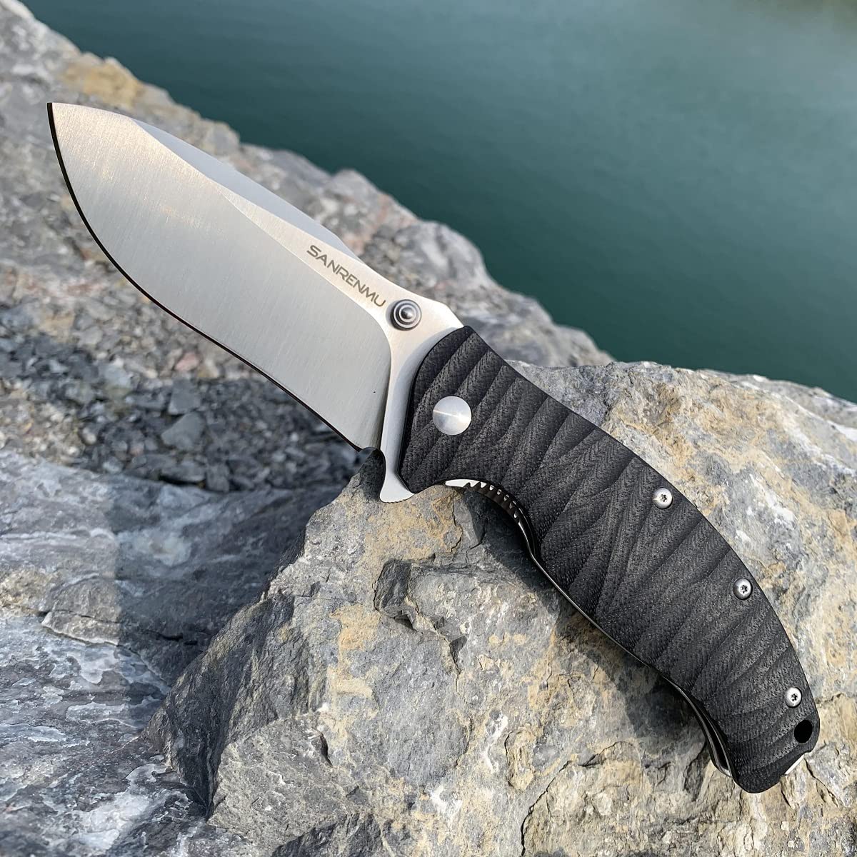 Elk Ridge - Outdoors - Stainless Steel Multi-Function Pocket Knife, Fork, Spoon and Bottle Opener, 4-in-One Tableware, 4-in Closed, Wood Handle - Camping, Hunting, Survival, Multi-Tool - ER-439W