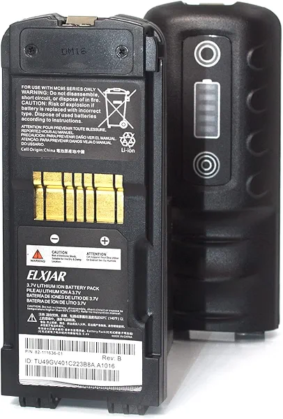hflexgrad (2-Pack) 3.7V 4600mAh Li-ion Battery Replacement for Motorola Symbol MC9500 MC9590 MC9596 Barcode Scanner BTRY-MC95IABA0 82-111636-01