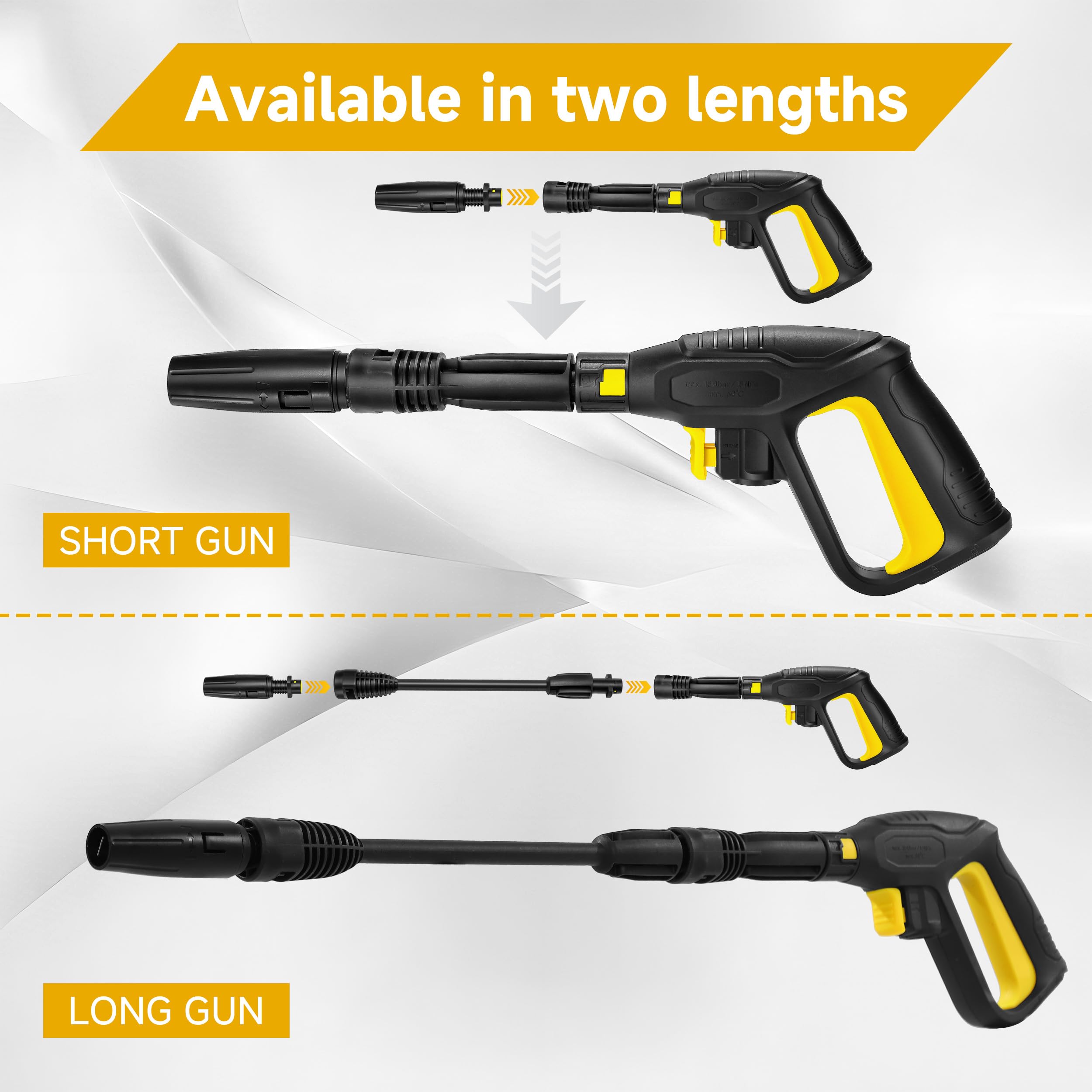 M MINGLE Pistola idropulitrice, compatibile con Kärcher K2-K7, 2175 PSI