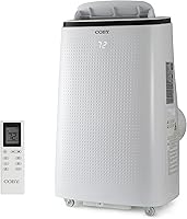 Vista 11 de Coby CBPAC815H Unidad de CA 4 en 1, calentador, deshumidificador y ventilador, 12,000 BTU Aire acondicionado portátil, blanco