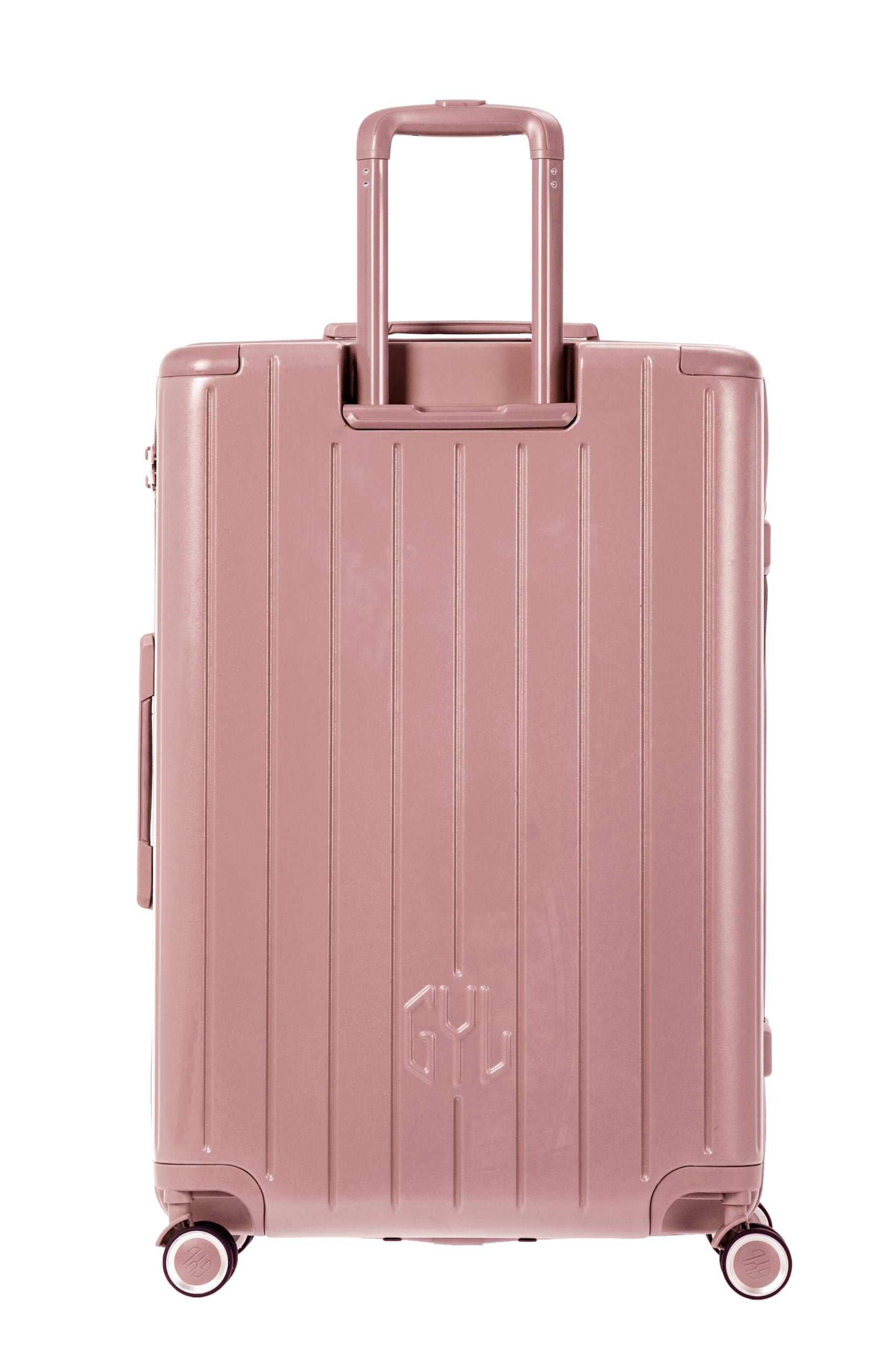 GYL Intemporelle Set de 2 Valises – Cabine + Moyenne Valise Rigide Légère en 100% Polycarbonate avec Serrure TSA, roulettes Pivotantes et Poignée Ergonomique – Rose Gold