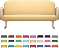 Vista 26 de MoNiBloom Funda para futón de tamaño Queen, elástica, sin brazos, funda para sofá sin brazos, protector de muebles, duradera y lavable, con Cereza