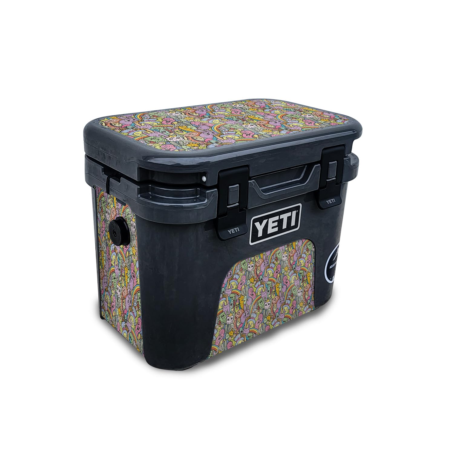 Glossy Glitter Skin Compatible with Yeti Roadie 15 Hard Cooler - Rainbow Goofs - Premium 3M Vinyl Protective Wrap Decal Cover - Easy to Apply | Crafted in The USA by MightySkins
