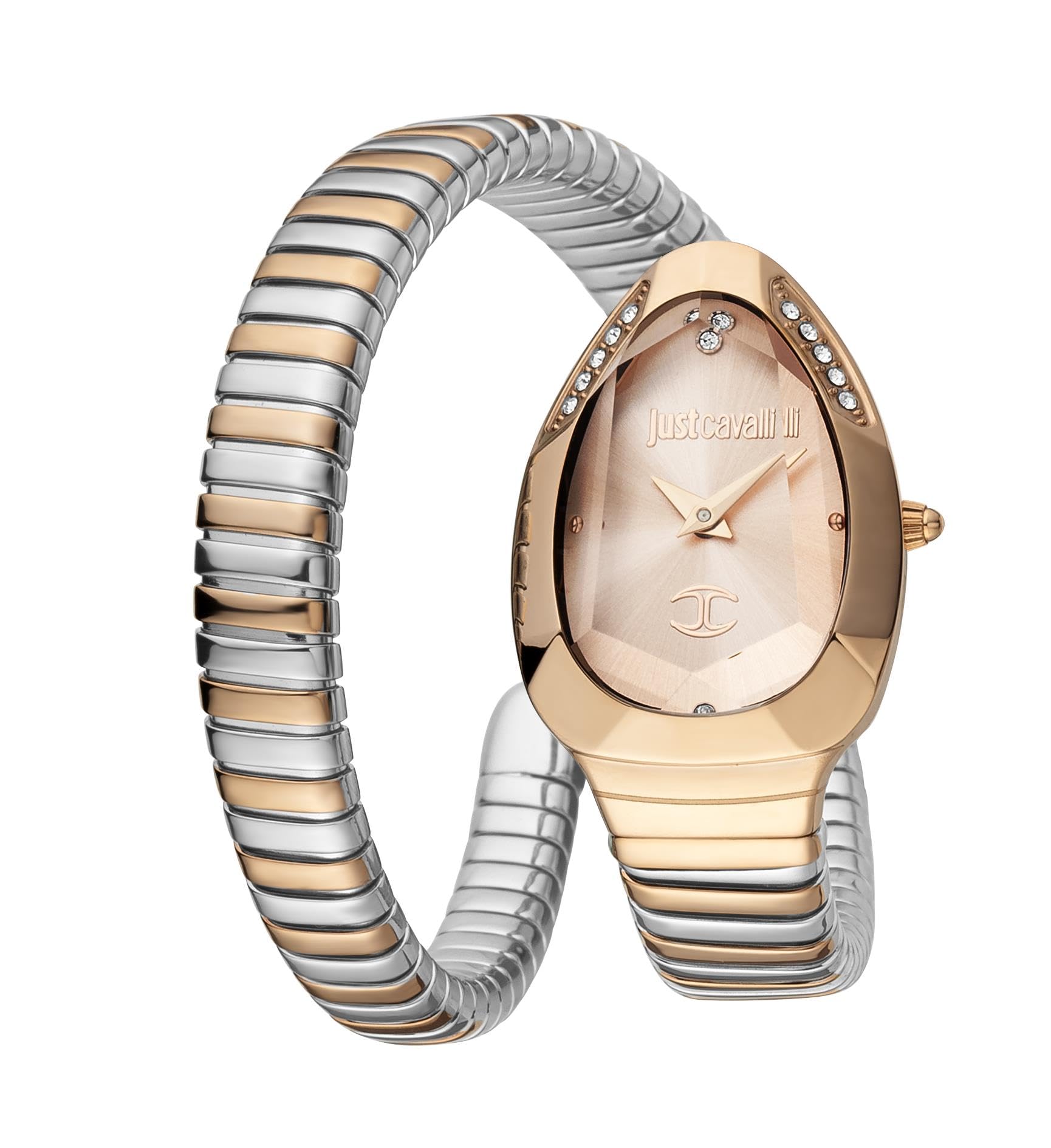 Just Cavalli Analogue Women Wrist Watches Stainless Steel Multicolor Band with Rose Gold Dial Bracelet Watch for Girls/Ladies - JC1L208M0075 (B09SB43GP4) Amazon Price History, Amazon Price Tracker