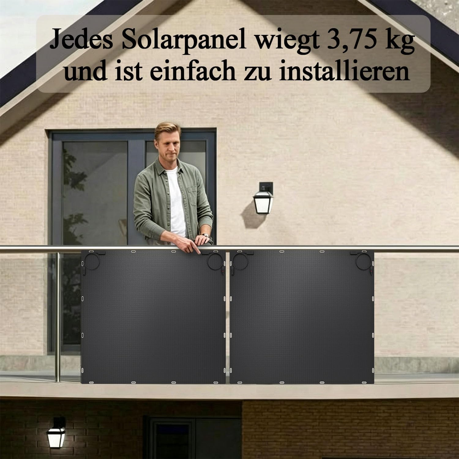 Solarpanel Flexibel, 460W Solarpanel Camping, 230W x2 Komplett Schwarze Solarmodul, Geeignet für Balkonkraftwerk, Verwenden Sie spezielle Anti-Riss-Materialien, Bis zu 300° Biegung, Wasserdicht IP67