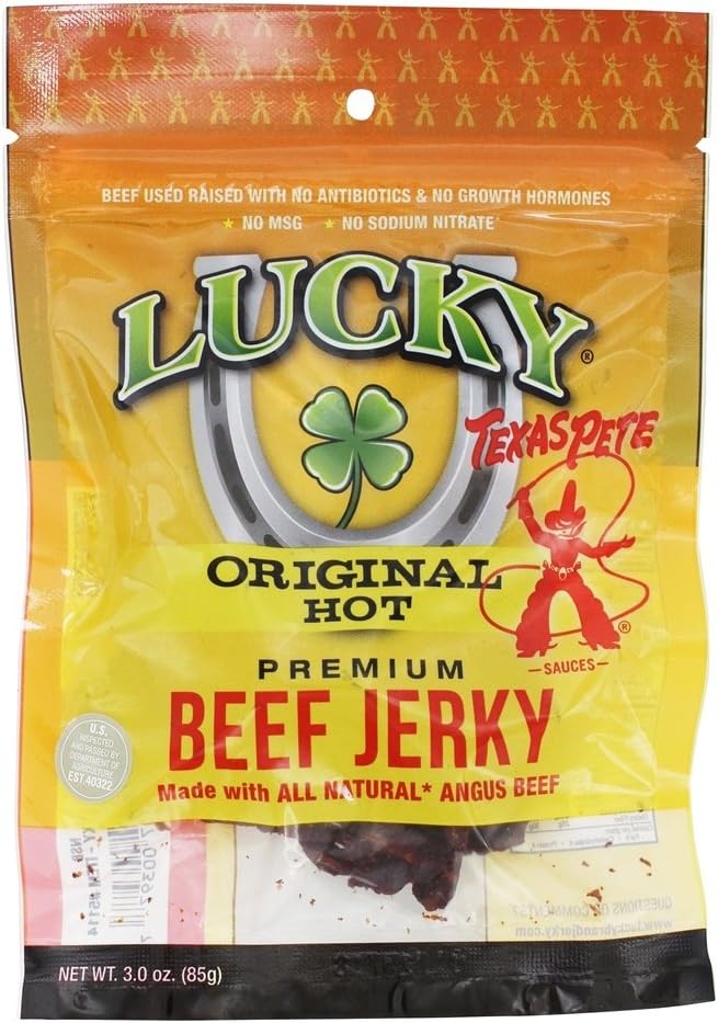 Lucky Beef Jerky Texas Pete Slab, 3 oz