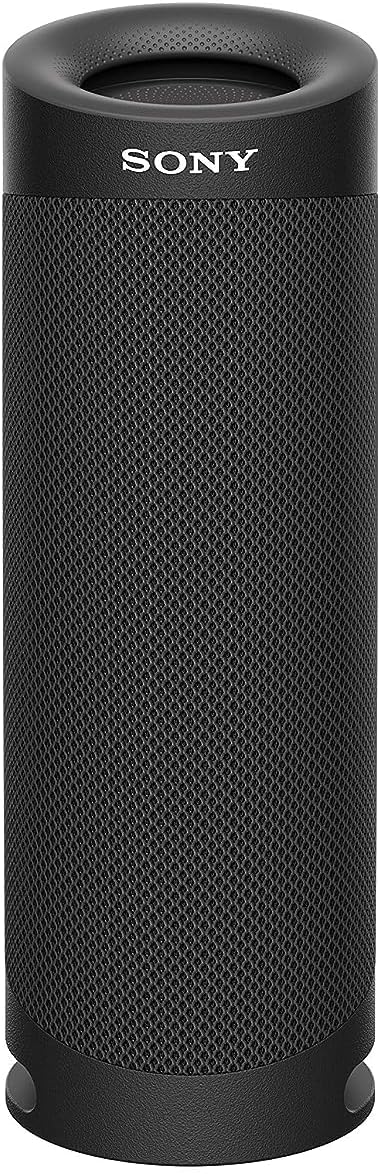 Sony SRS-XB23 Wireless Extra Bass Bluetooth Speaker with 12 Hours Battery Life, Party Connect, Waterproof, Dustproof, Rustproof, Mic, Loud Audio for Phone Calls (Black), Compact