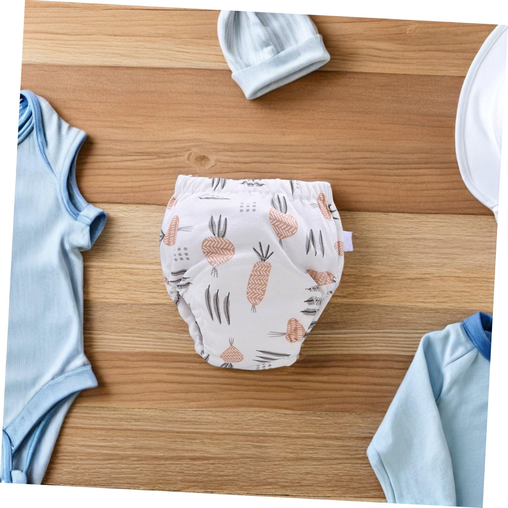Kisangel Pantalones de Entrenamiento para Bebés de Algodón 4 Piezas, Fáciles de Quitar y Portátiles, Ideales para Viaje y Uso Diario en Bebés de 6-12 Kg