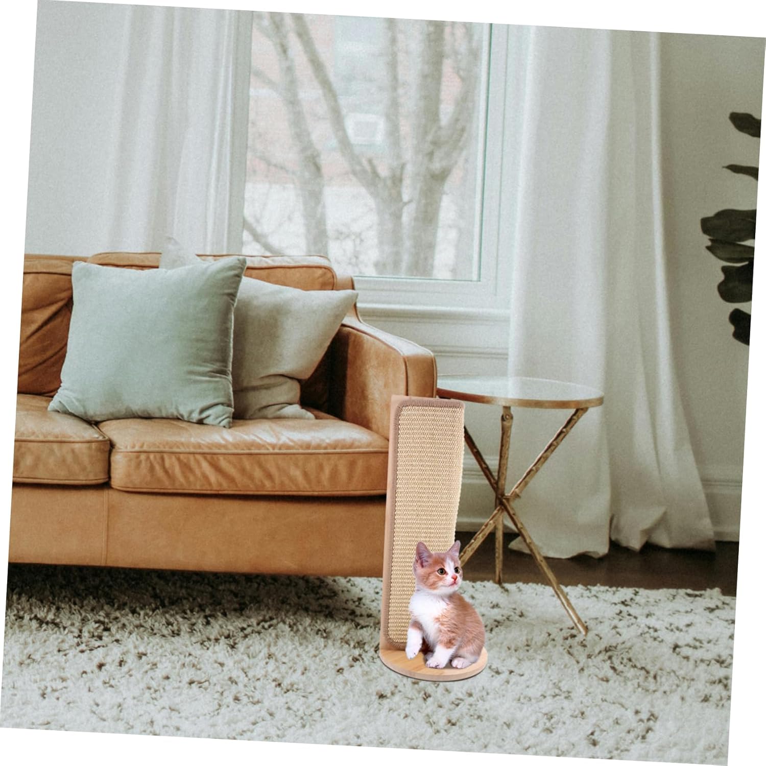 Cat Scratcher Sisal Pad Protector for Corners Durable Cat Scratching Post for Couch and Wall Safeguard Home from Cat Claw Damage