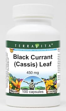 Black Currant Cassis Leaf - 450 mg 100 Capsules, ZIN 513765