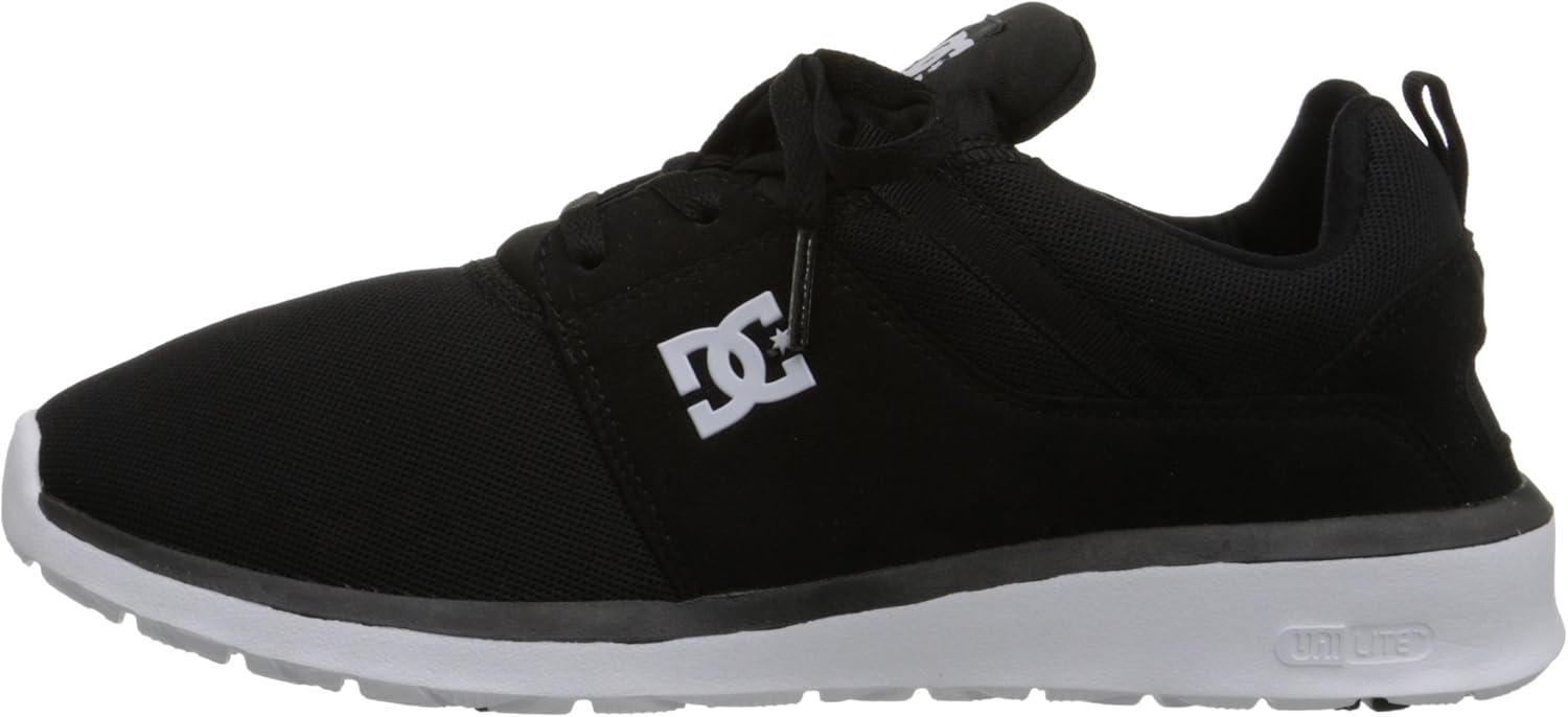 DC Men's Heathrow Casual Skate Shoe 4 Black/White