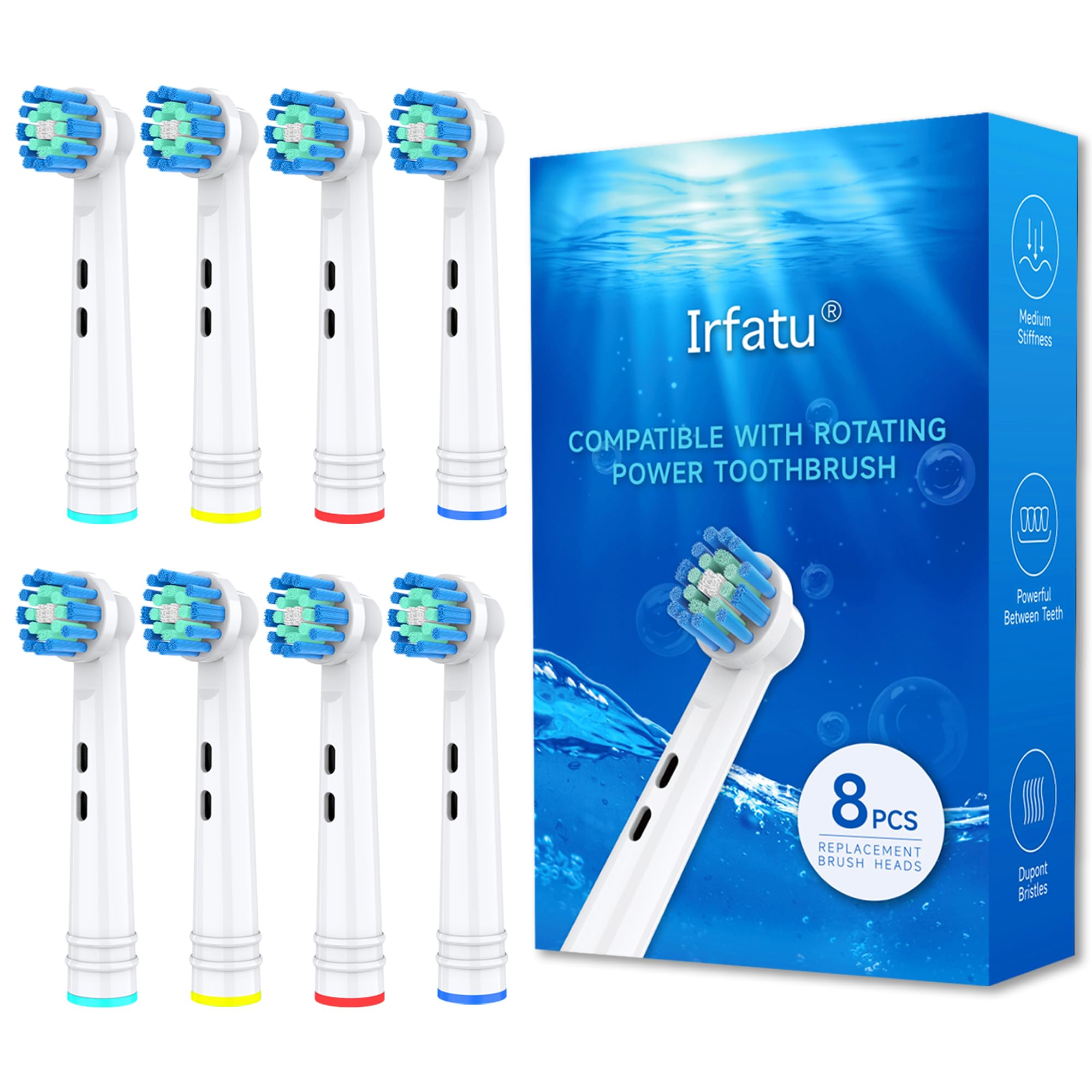 Individually Packaged Replacement Toothbrush Heads for Oral B Braun Professional Electric Toothbrush Heads Compatible with Oral B Pro