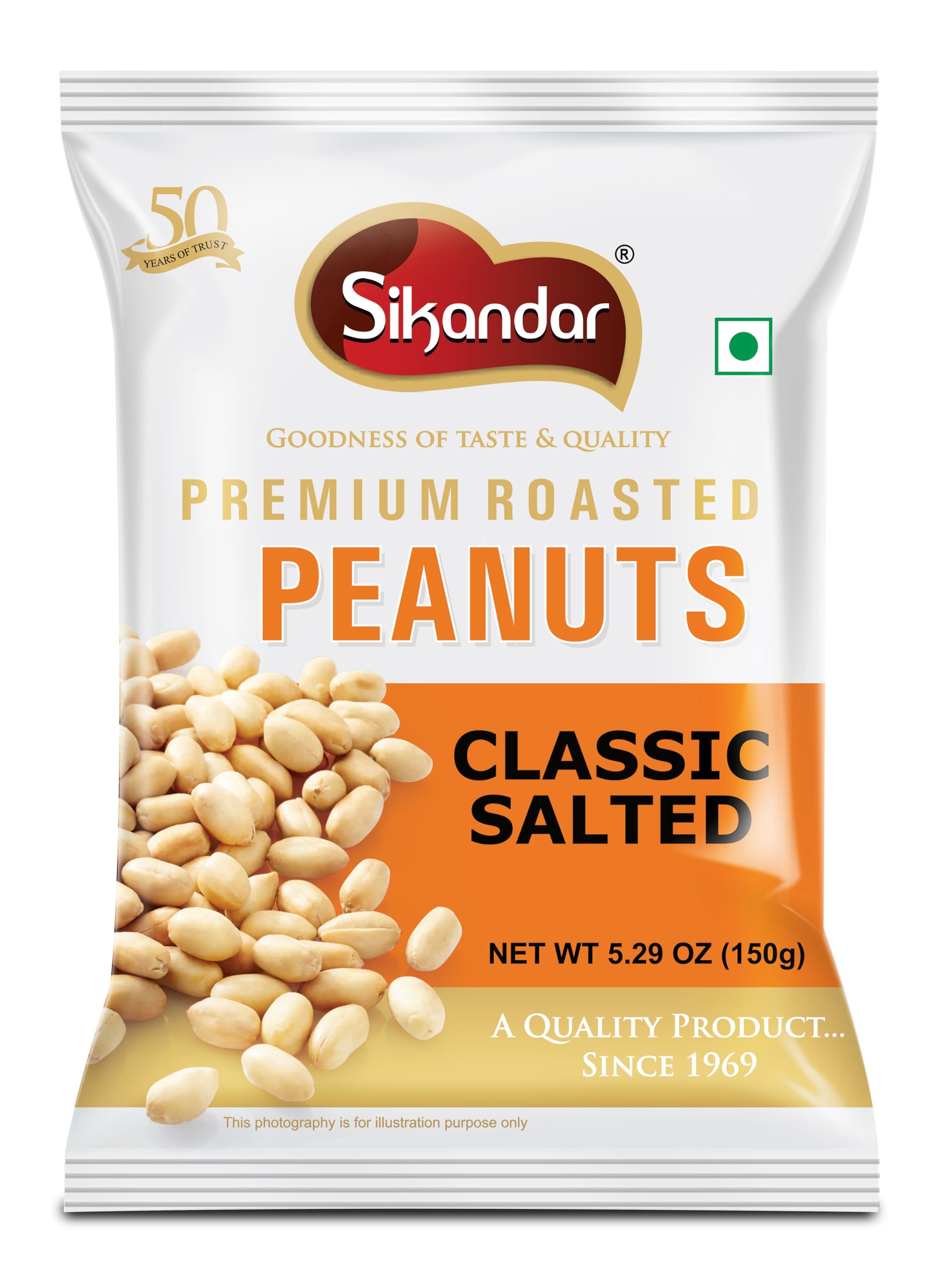 Sikandar Premium Roasted Peanuts Classic Salted-150g (Pack of 4) (B0D83FDNDV) Amazon Price History, Amazon Price Tracker