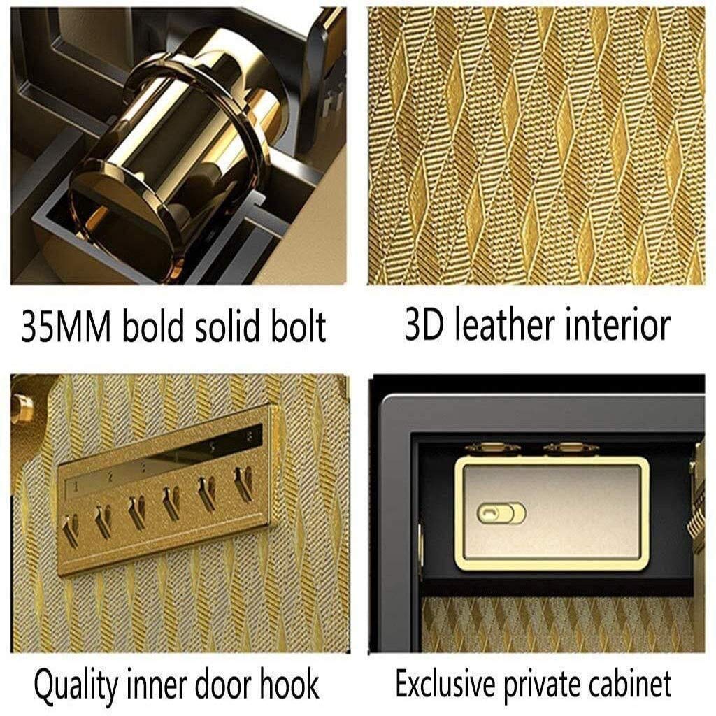 cassaforte, Proteggi Un Pavimento Impermeabile for Ufficio con Tastiera Digitale KE Safe(Gold)