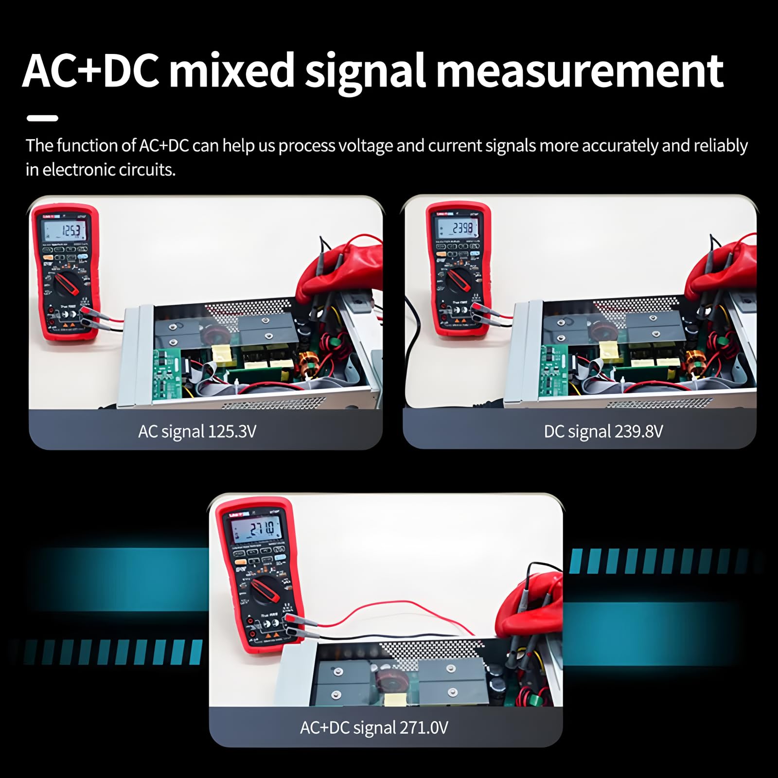 UNI-T UT197 Industrie-True-RMS-Digitalmultimeter – 600.000-Zähler-Anzeige, IP67 wasserdicht & staubdicht, 5-Meter-Sturzschutz, VFD-Interferenzunterdrückungsmodus