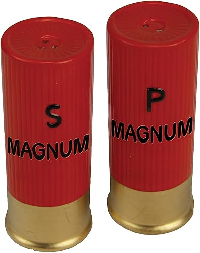 Miniatura 39 de River's Edge Juego de salero y pimentero, de resina de polímero, pintado a mano. Cocodrilo (Alligator),Bass,Oso y abejas,Azul Cangrejo,Bobber,Bull