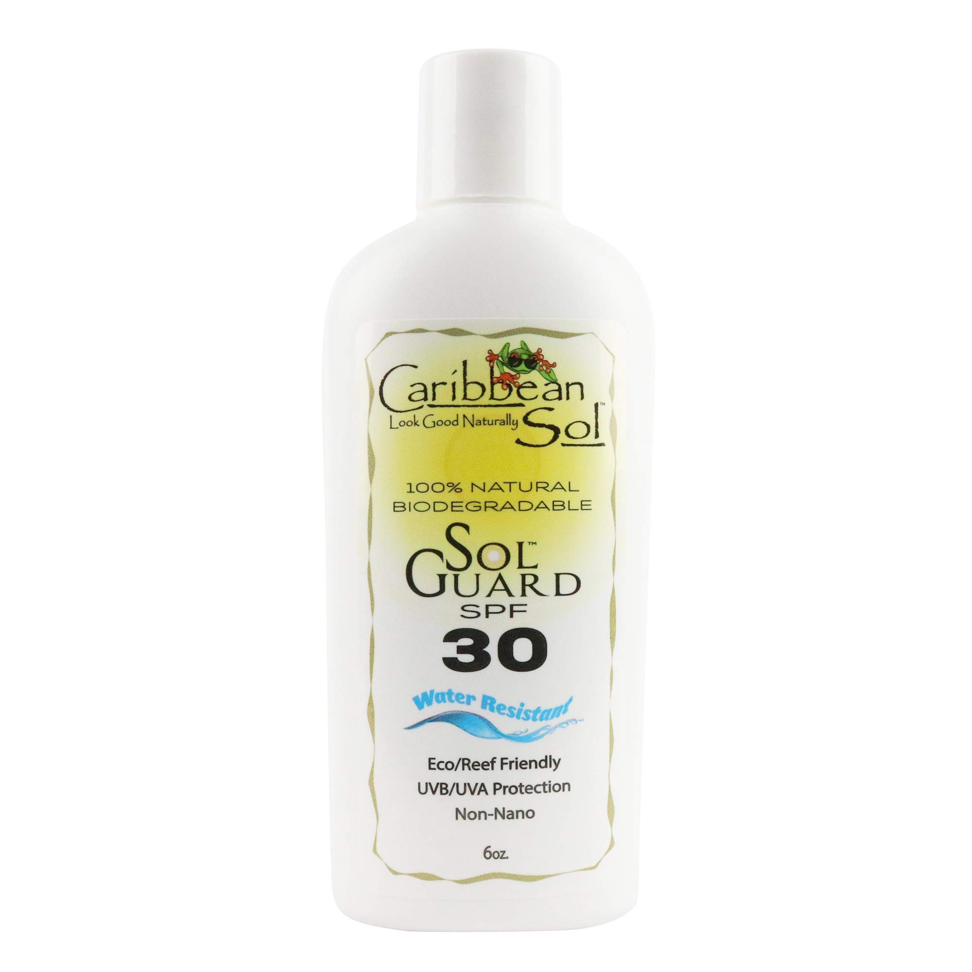 Sol Guard SPF 30 Natural Water Resistant Sun Block, 6 Ounce