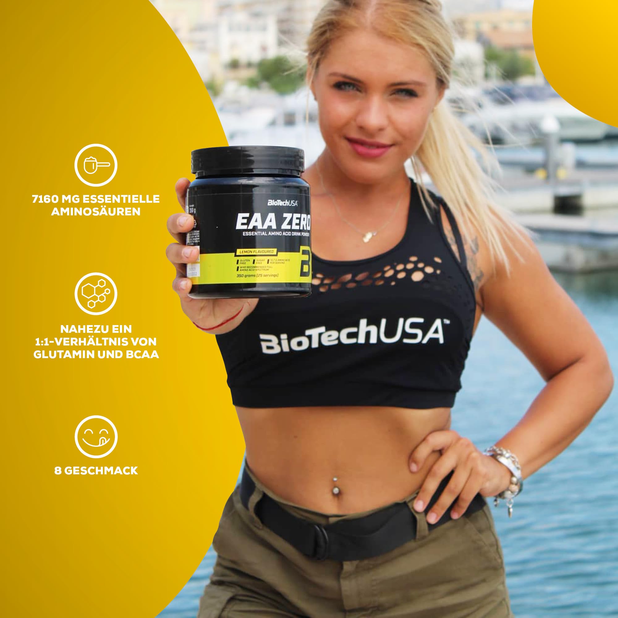 Biotech USA EAA Zero 350g Essentielle Aminosäuren der EAA BCAA (Lemon)