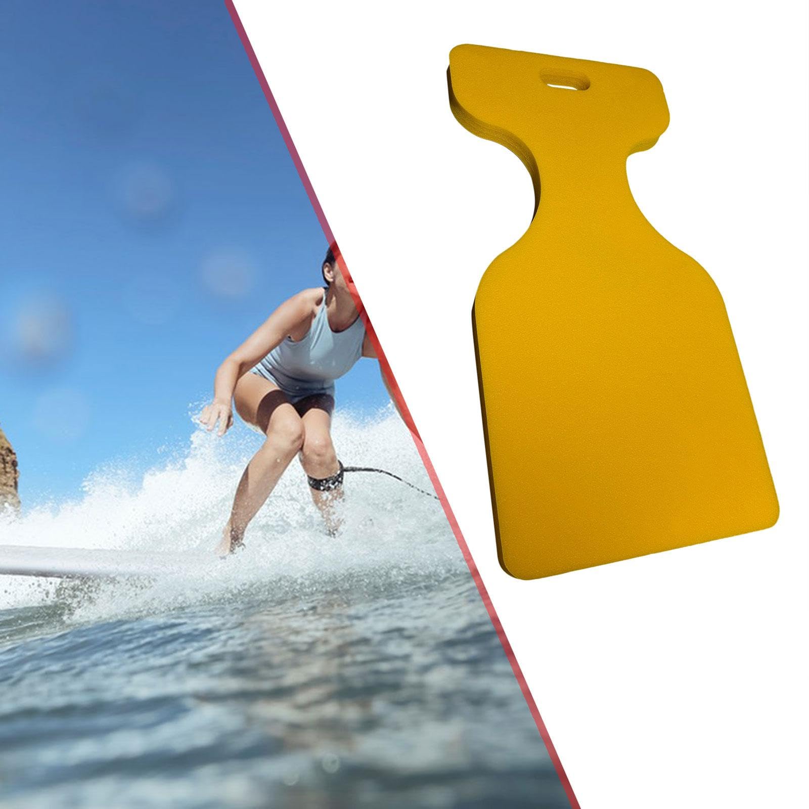 Bouée Aquatique en Forme de Selle, Jouet Aquatique pour Adultes, Aide à La Natation, Flotteur Insubmersible pour Piscine, Planche de Natation pour ADU, Jaune