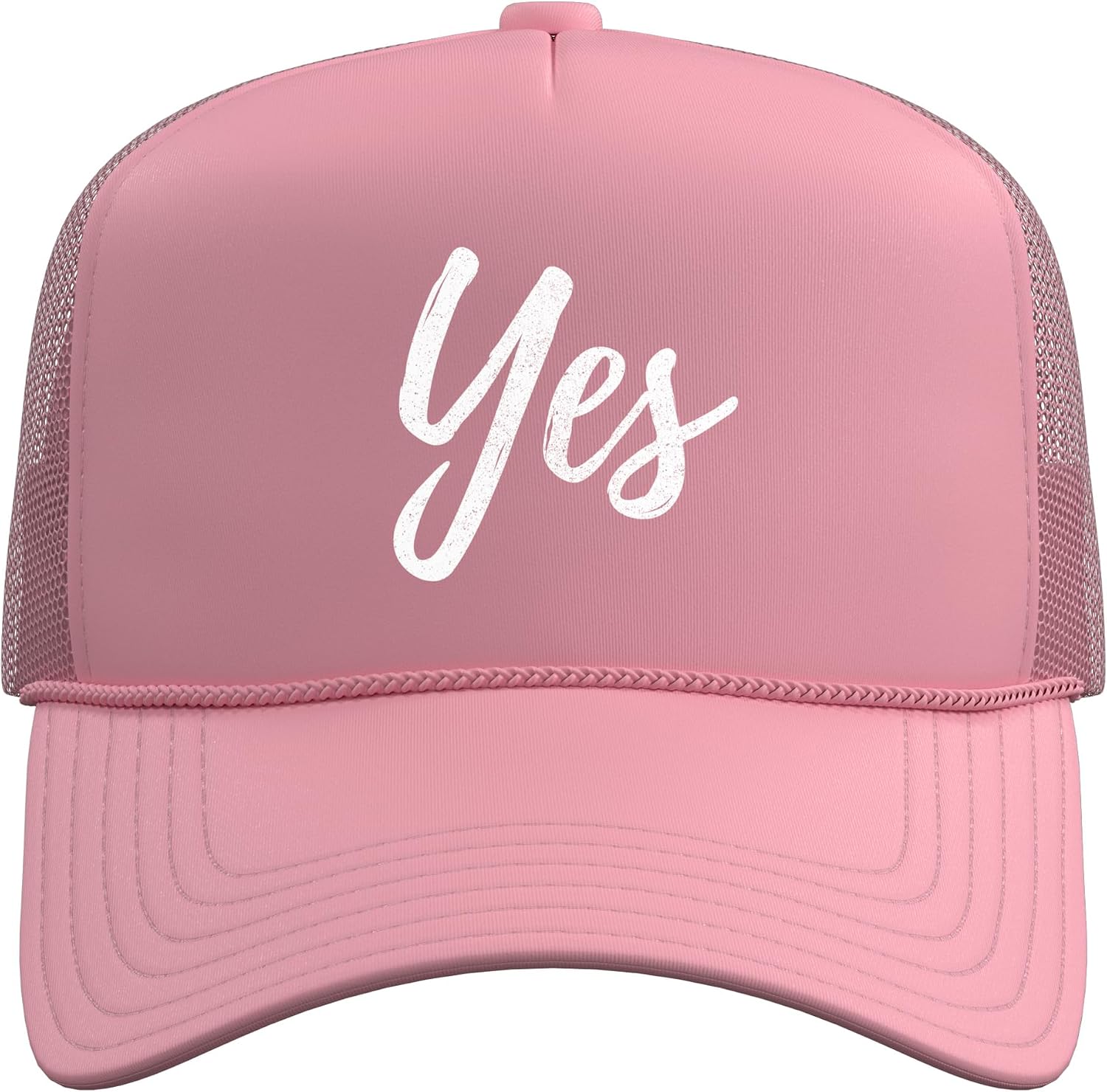 Yes Positive You Can Attitude Positivity Just Do Trucker Hat with Adjustable Mesh Back image 2