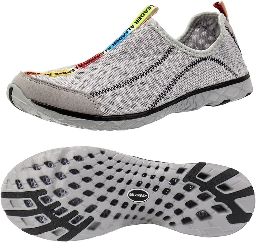 ALEADER Men's Mesh Slip On Water Shoes Gray 13 D(M) US