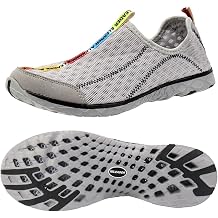 ALEADER Men's Mesh Slip On Water Shoes Gray 13 DM US