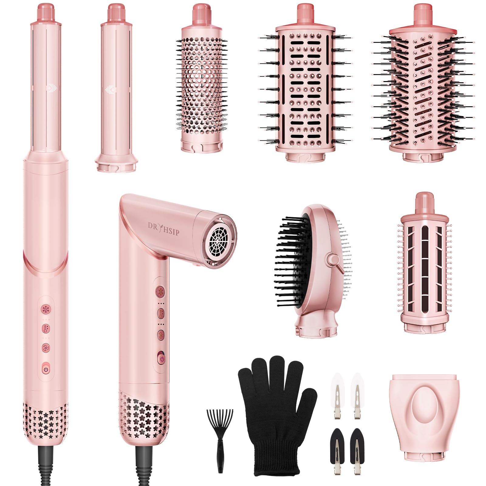 8-in-1 Hair Styler and Air Dryer Wrap Curler