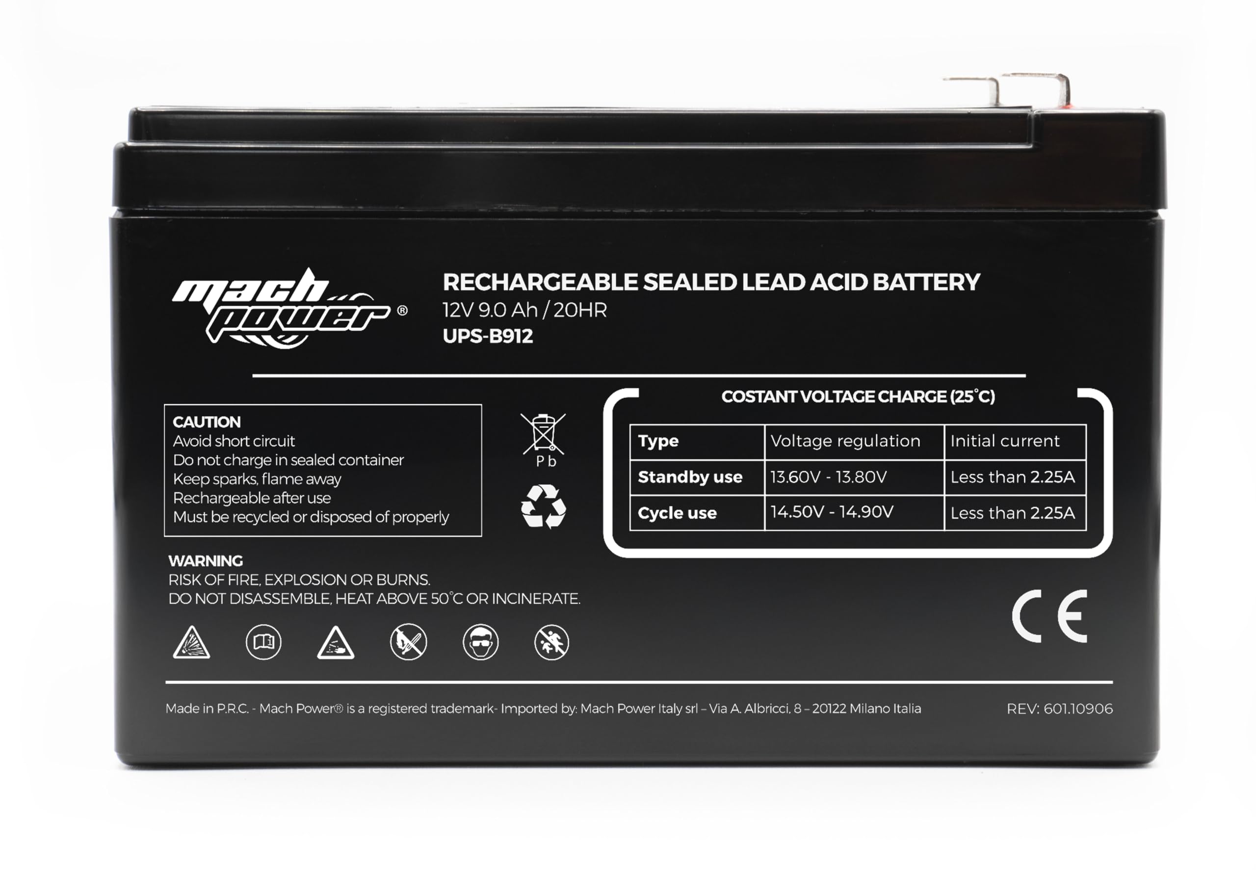 BATTERIA FIAMM FG10721 6V 7,2A Emergenza Giocattolo Moto - Foto 2