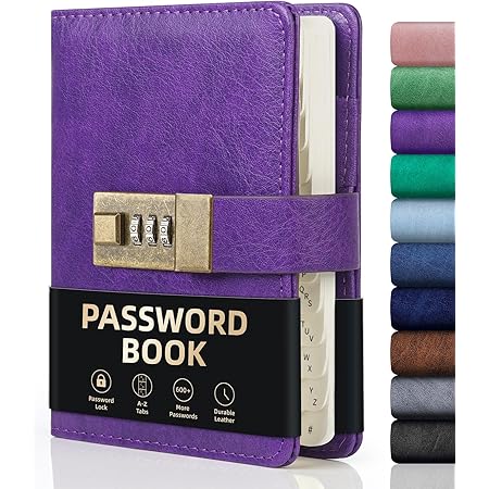 Passwort Buch: Schönes Passwort Logbuch - Handliches Offline Notizbuch Mit Abc Register Fuer Webseiten E Mails Zum Organisieren Und Managen All Mit 127 Seiten In Ca Din A5 6 X9 In
