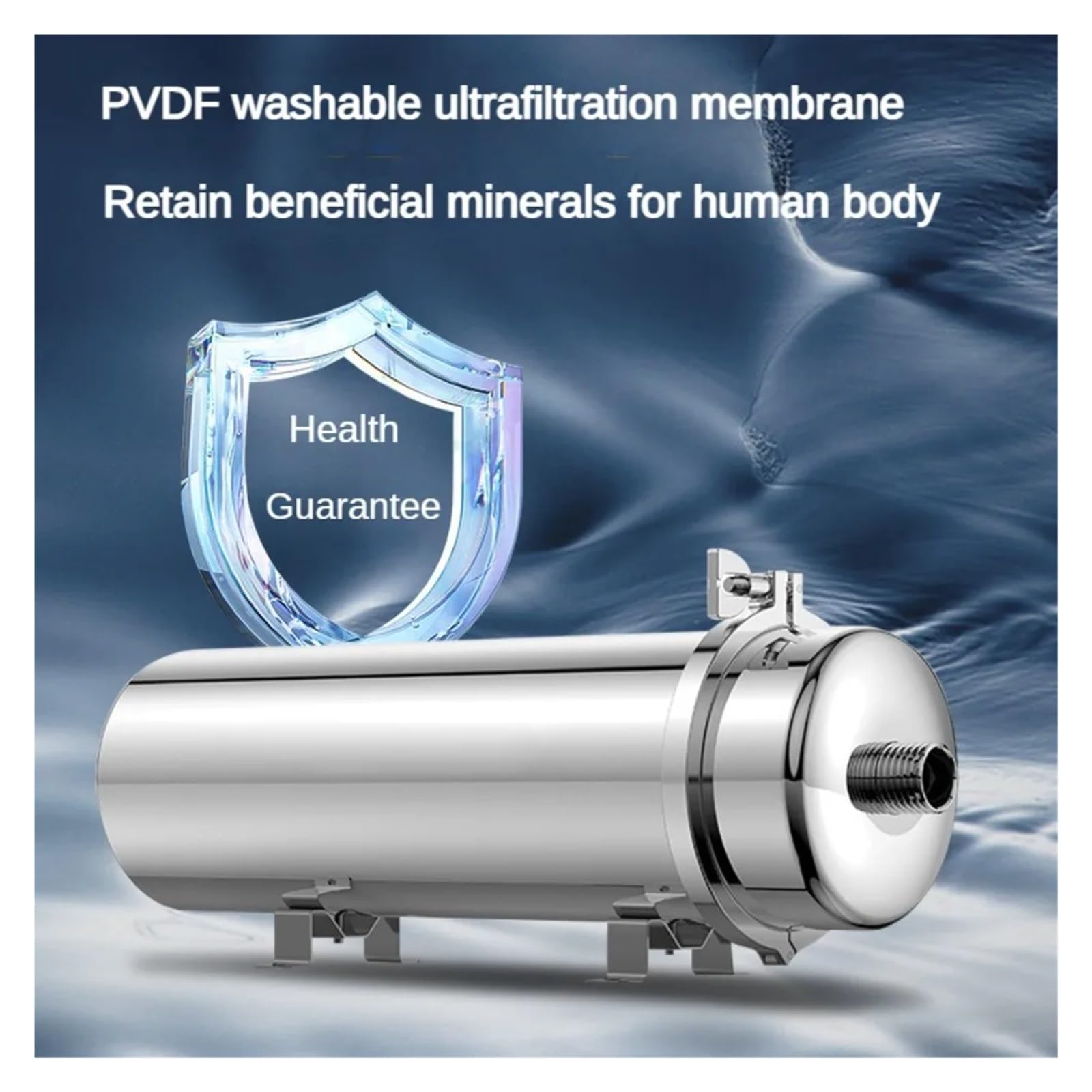 Purificador de Agua de Acero Inoxidable for Todo el hogar, purificador de Agua de ultrafiltración de Gran caudal, Filtro de Agua for Sistema doméstico de Bebida(159-8000L H)