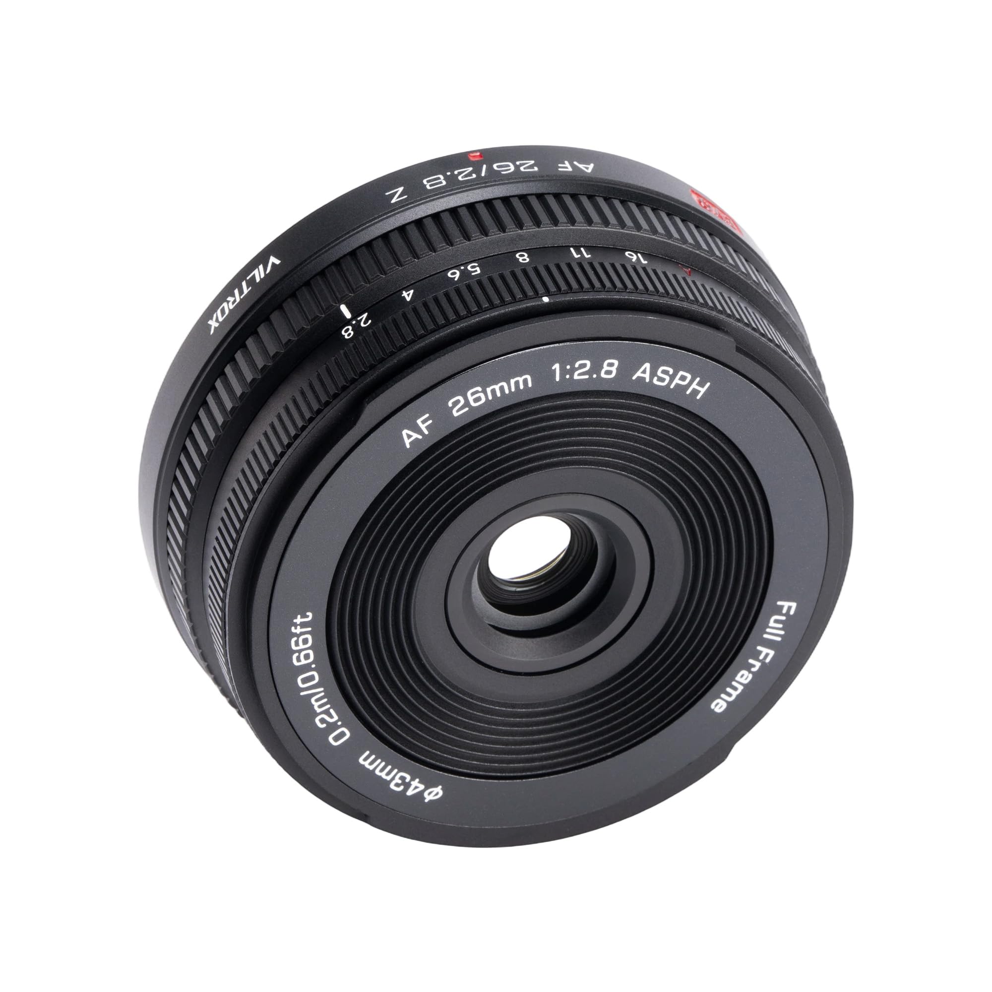 VILTROX 26mm F2.8 EVO Z Pancake Objektiv für Nikon Z | AF 26mm f/2.8 Z, Pancake Autofokus Vollformat Objektiv für Nikon Z6 III Zf Z8 Z9 Z30 Zfc Z50 II Z7 II ZR