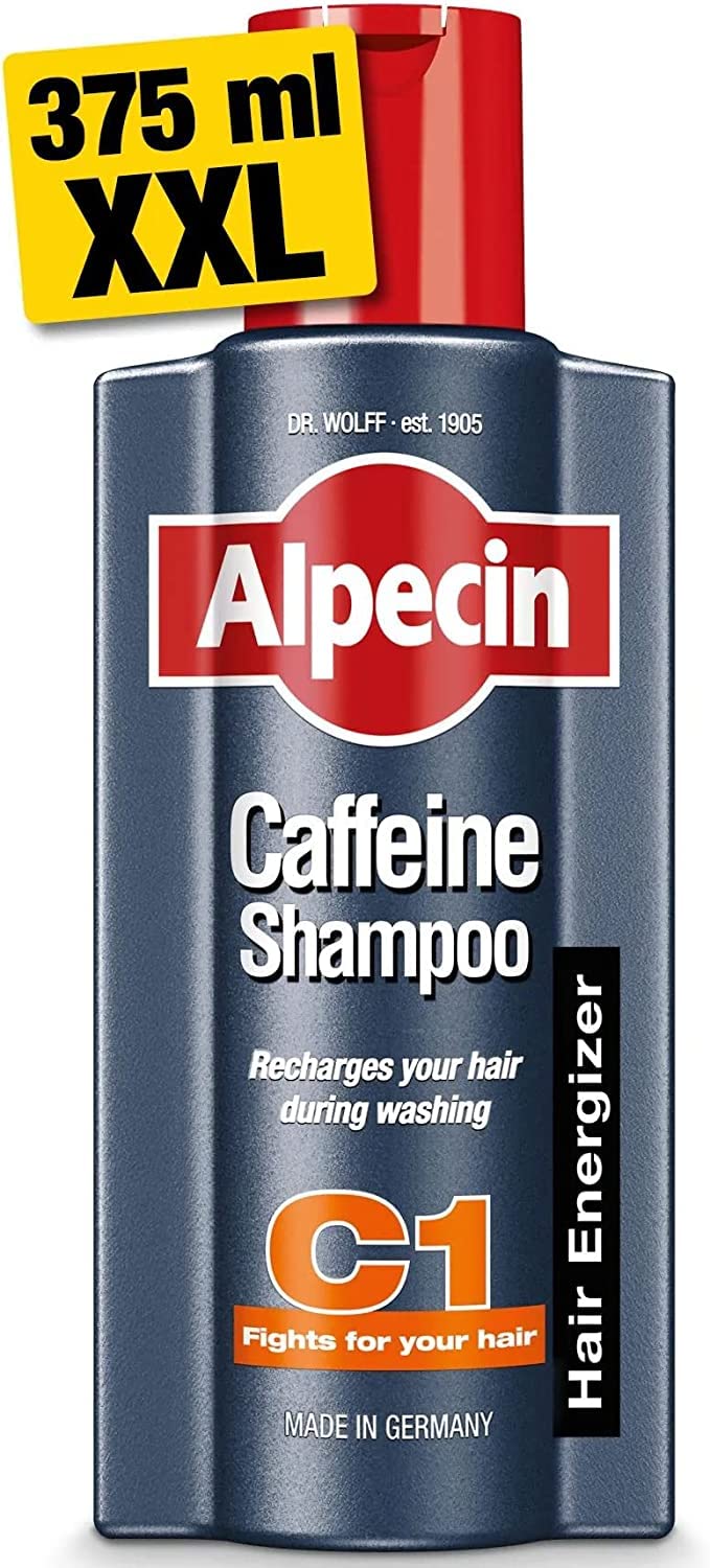 C1 Caffeine Anti Hair Fall Shampoo 375ml | Scalpe Shampoo for Hair Fall Control | Natural Hair Growth Shampo Strengthen Hair Growth and Reduces Hair Loss | Energizer Strong Hair Vitalizer