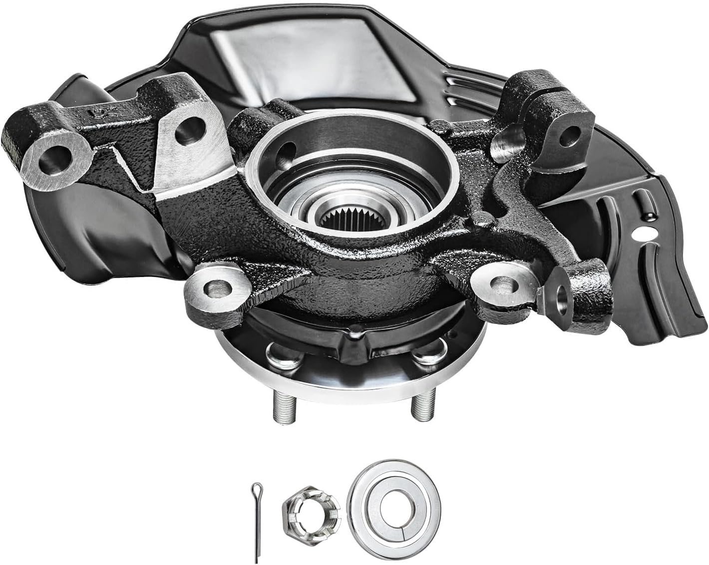 Detroit Axle - 2.0L Front Steering Knuckles for 2011 Kia Optima, 2 Steering Knuckles & Wheel Bearing Hubs Assembly Replacement