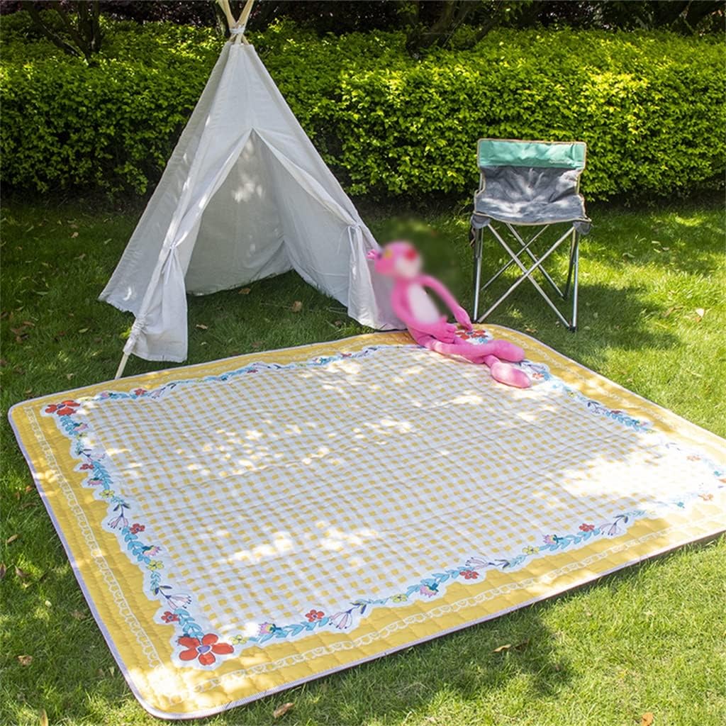 GRETD Picnic mat Outdoor Activities Thickened Floor mat Portable mat Lawn mat Picnic Outing Picnic Cloth (Color : A, Size : 200 * 200cm) : Patio, Lawn & Garden
